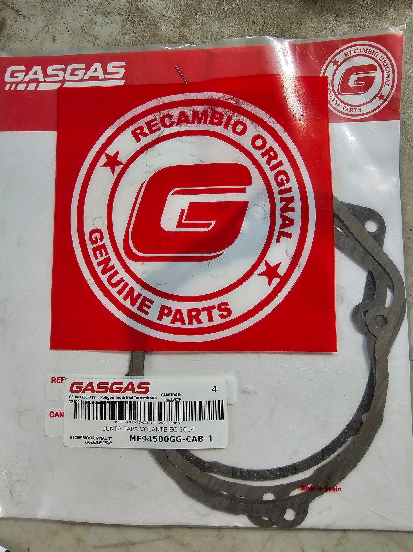 Gas Gas - Ignition Cover Gasket - ME94500GG-CAB-1 - G2