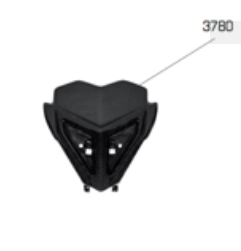 Sherco - Light Cover, Carbon Double Light - 3780 - S54A